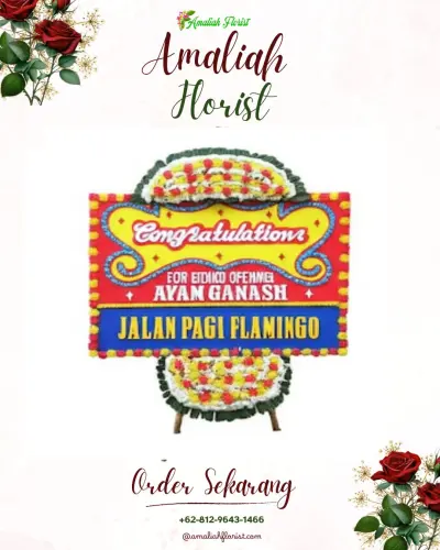 Bunga Papan Congratulation di Lengkong Gudang Timur